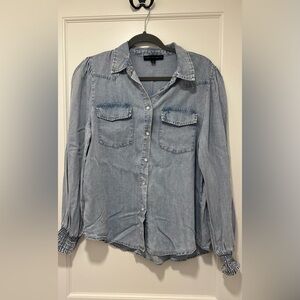 Jane and Delancey Chambray Button Down Shirt
